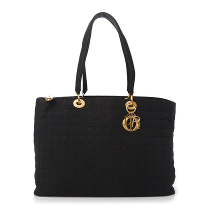 Christian Dior Nylon Cannage Large Lady Dior Tote Black 1 of 10