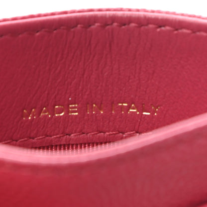 Chanel Caviar Quilted Card Holder Dark Pink 8 of 10