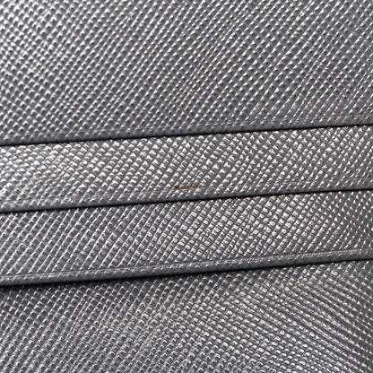Prada Saffiano Fiocco Bow Continental Wallet Grey 9 of 10