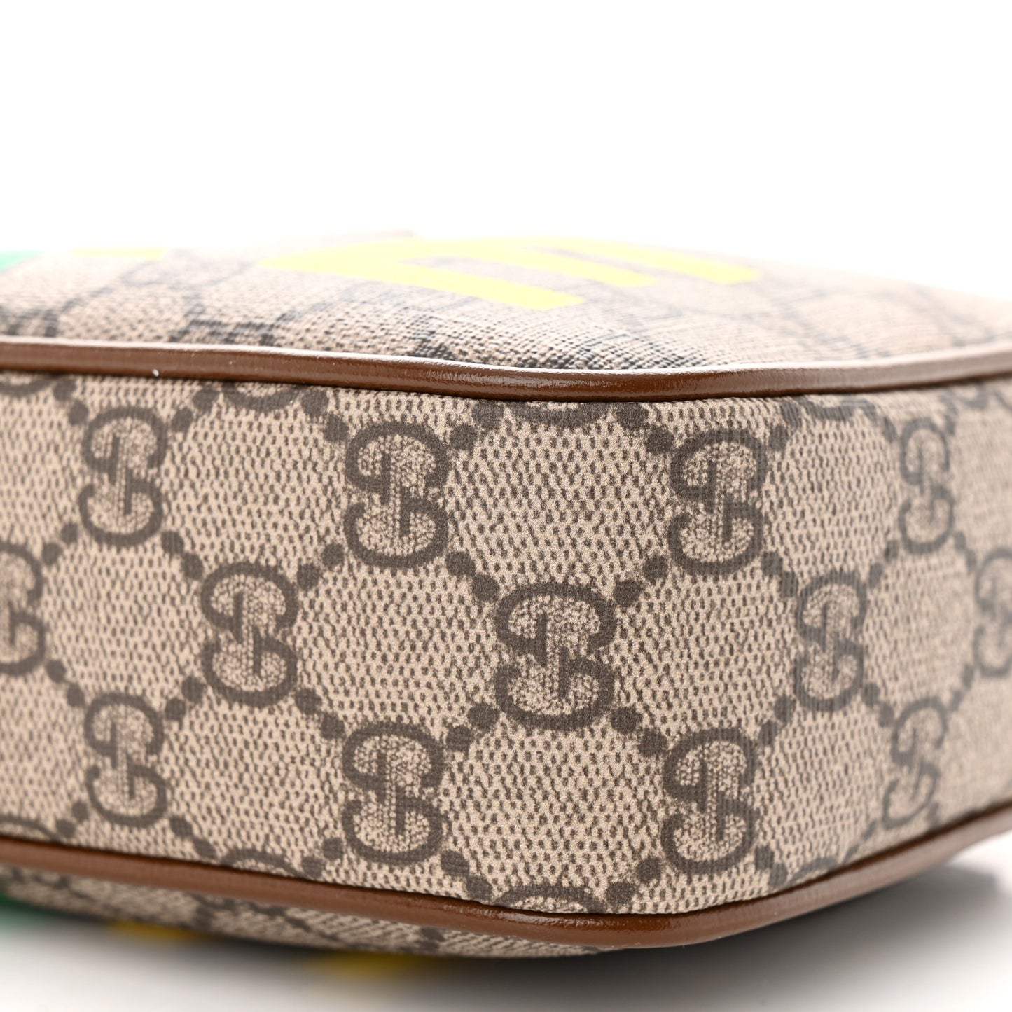 GG Supreme Monogram Azalea Calfskin Fake/Not Small Retro Interlocking G Belt Bag 80 32 Beige Ebony Brown Sugar