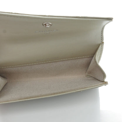 Chanel Patent Quilted Card Holder Light Gold 5 of 8