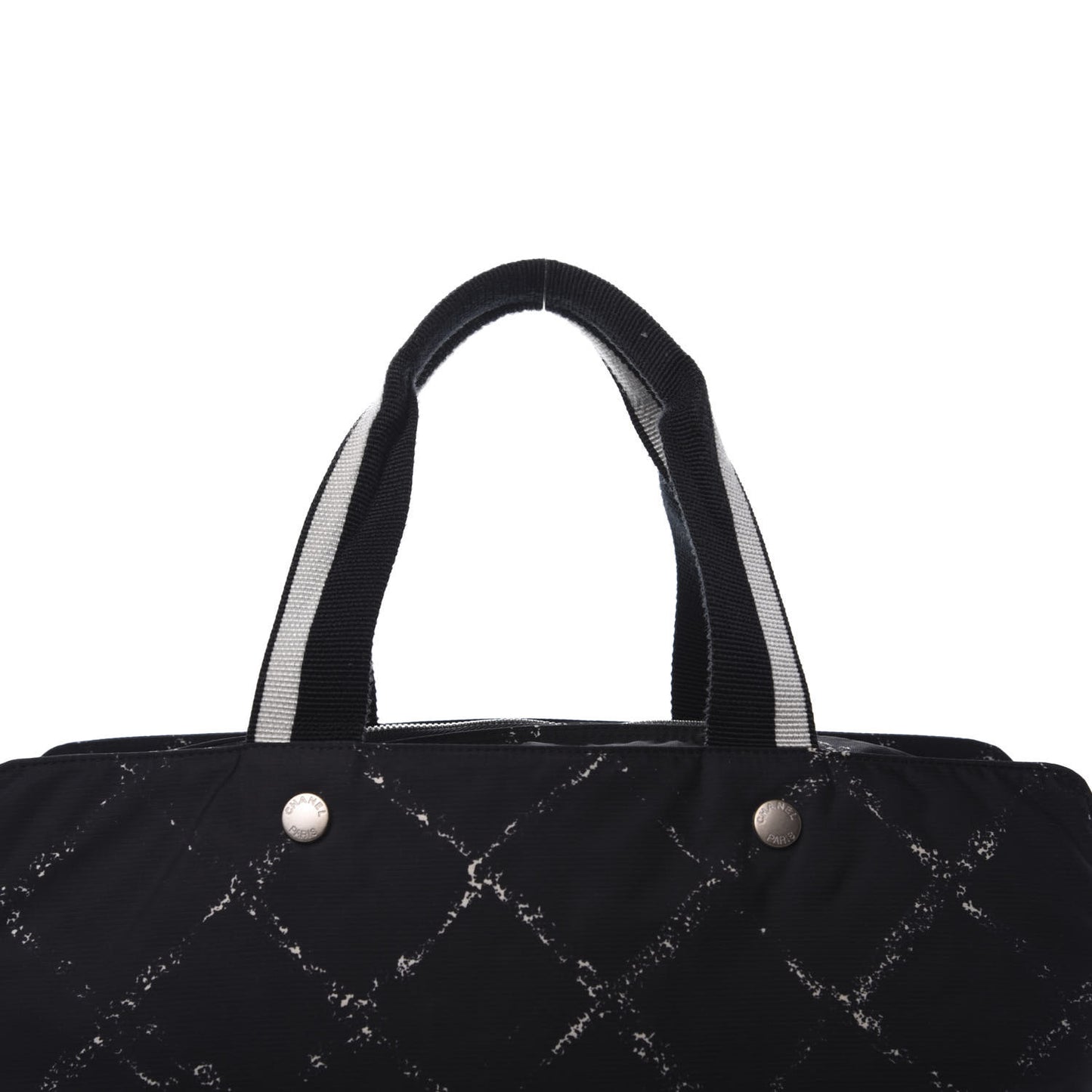 Nylon Travel Duffel Bag Black