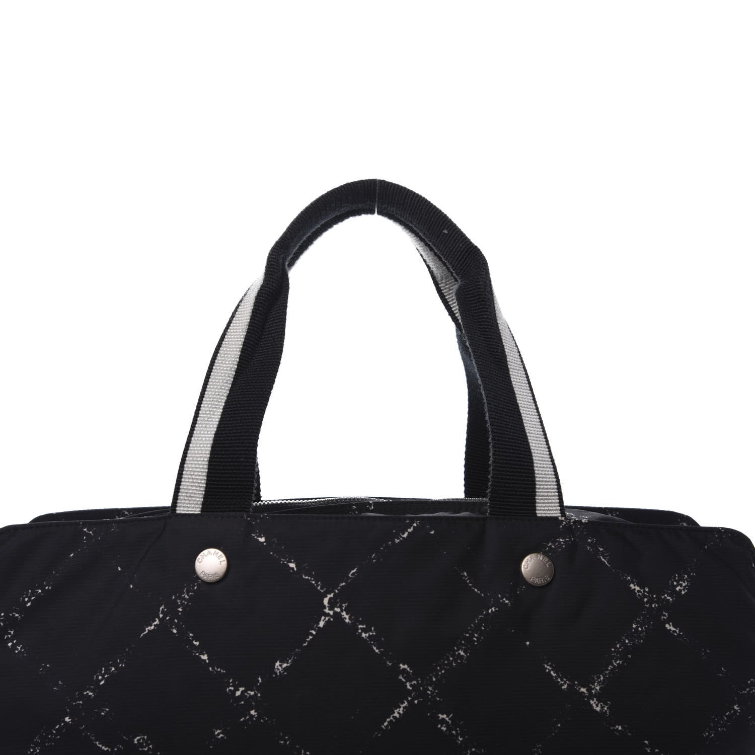 Chanel Nylon Travel Duffel Bag Black 11 of 11