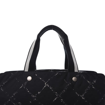 Chanel Nylon Travel Duffel Bag Black 11 of 11