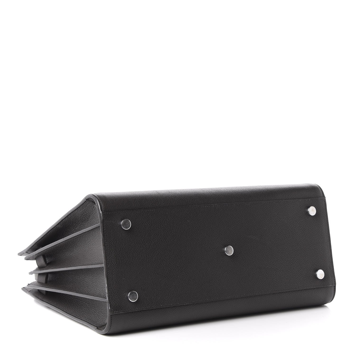 Saint Laurent Grained Calfskin Small Sac De Jour Graphite 4 of 13