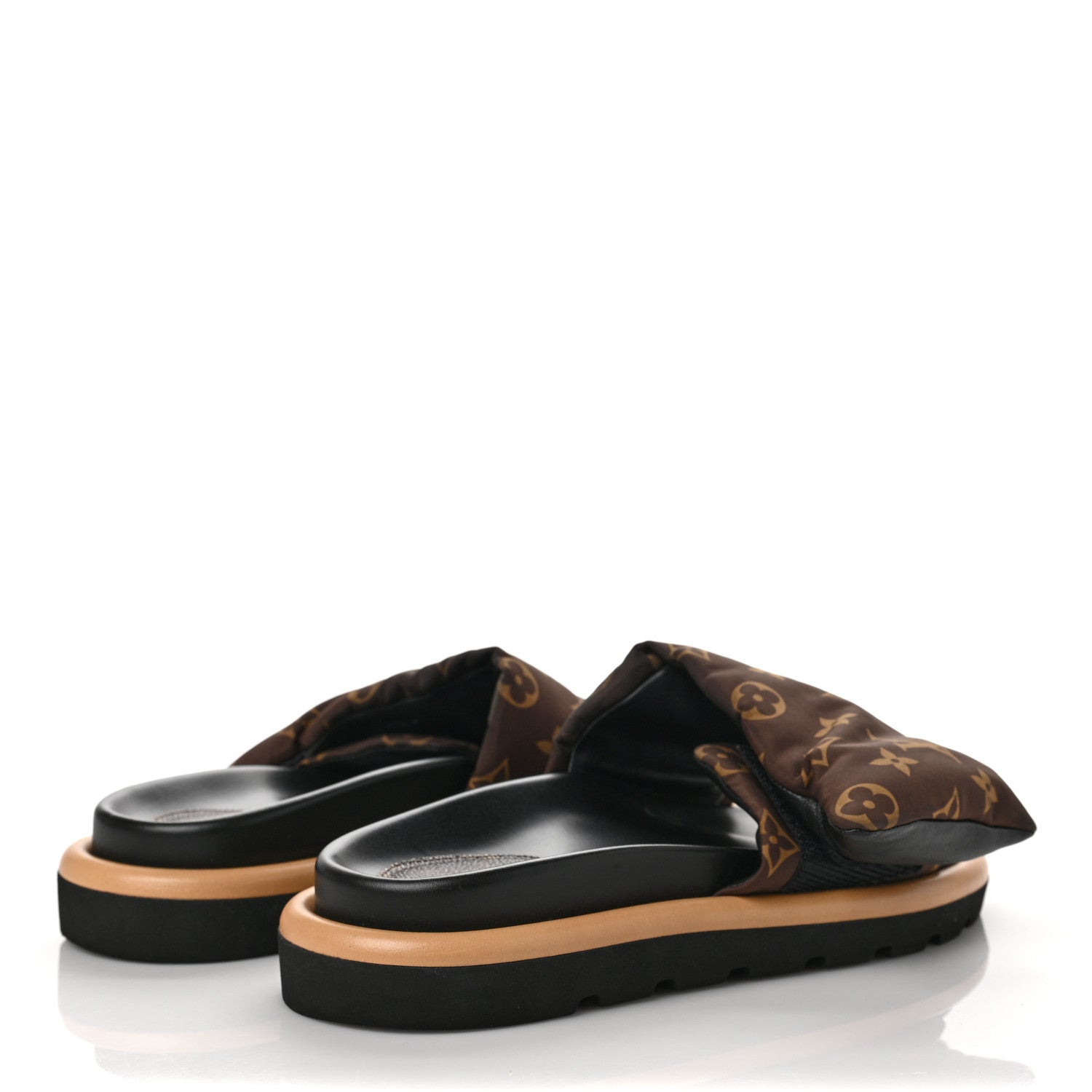 Louis Vuitton Nylon Monogram Pool Pillow Comfort Mule 39 Cacao Brown 4 of 9
