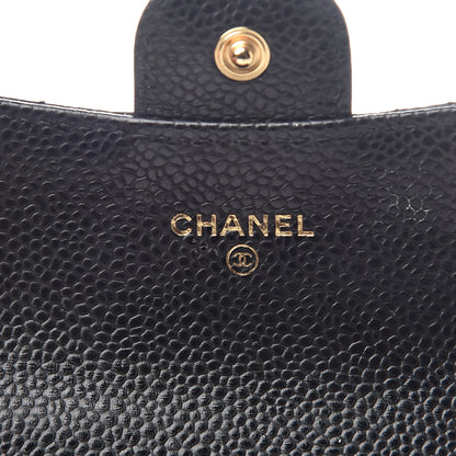 Chanel Caviar Quilted Flap Card Holder Black 5 of 7