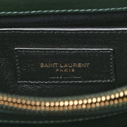 Saint Laurent Calfskin Y Quilted Monogram Small Loulou Chain Satchel Olive 6 of 10
