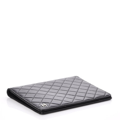 Chanel Lambskin Quilted Large Agenda Cover Black 4 of 9