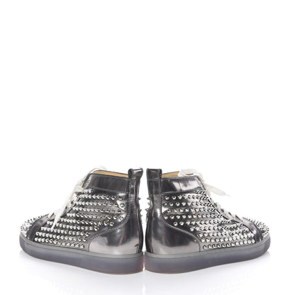 Christian Louboutin Specchio Mens Louis Spikes Flat Sneakers 43.5 Silver 5 of 13