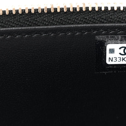 Chanel Lambskin Quilted Small Top Handle Vanity Case With Chain Black 7 of 10