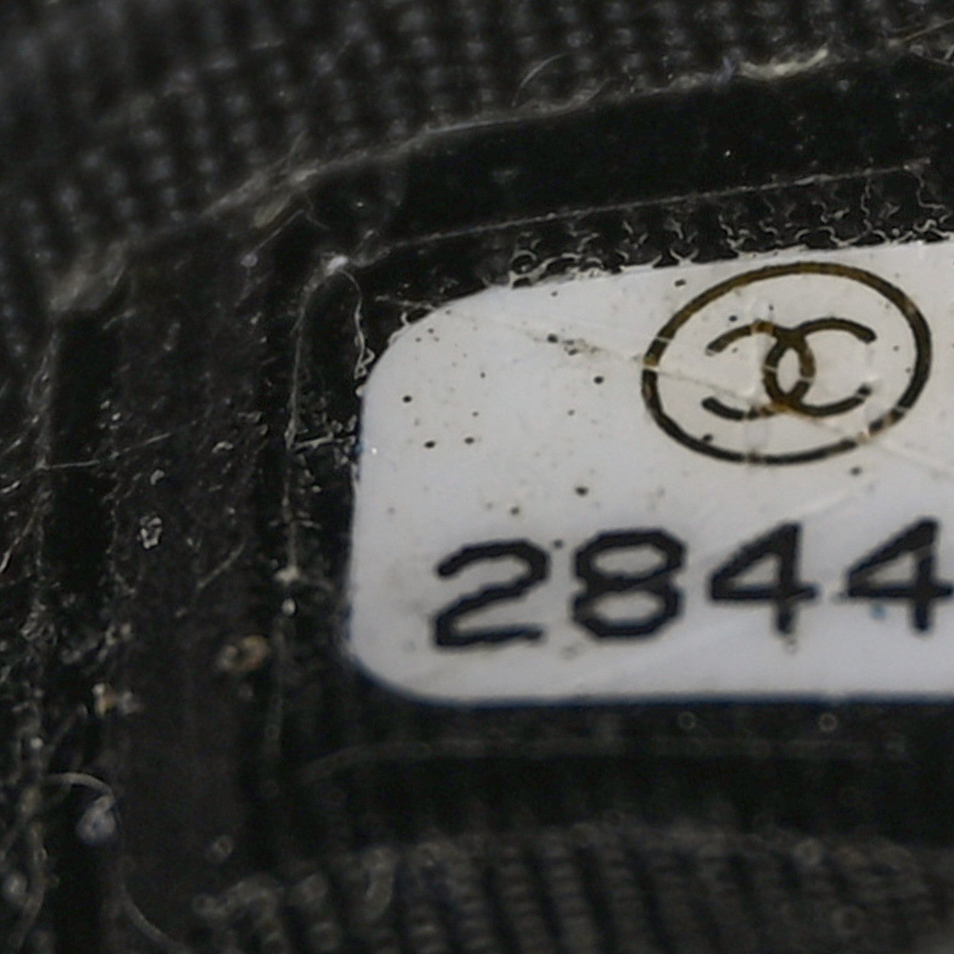 Lambskin Quilted Card Holder On Chain Black