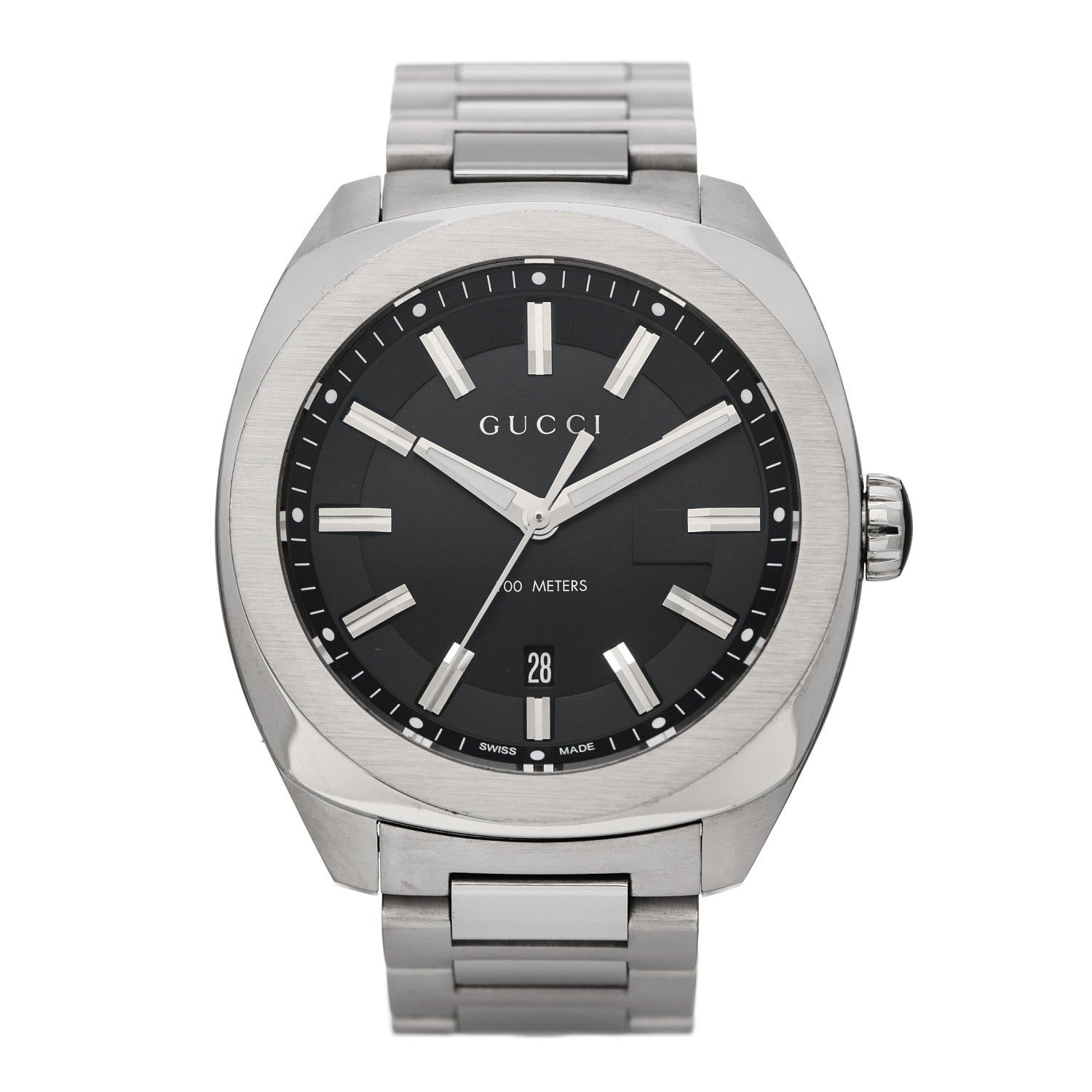 Gucci Stainless Steel 40mm GG2570 Quartz Watch Black 1 of 7
