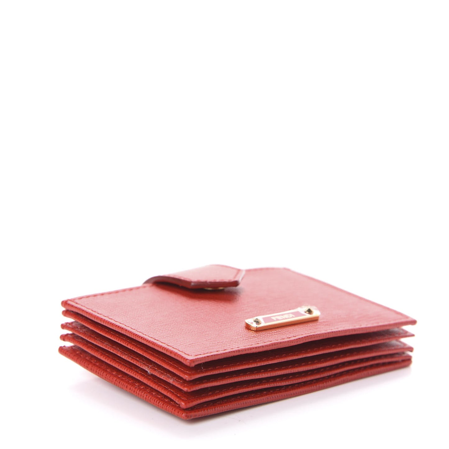 Vitello Elite Gusseted Card Holder Rosso
