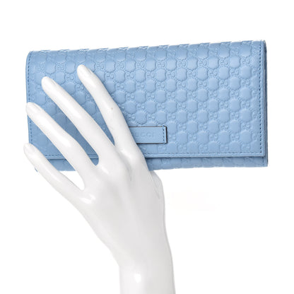 Gucci Soft Microguccissima Continental Wallet Mineral Blue 2 of 7