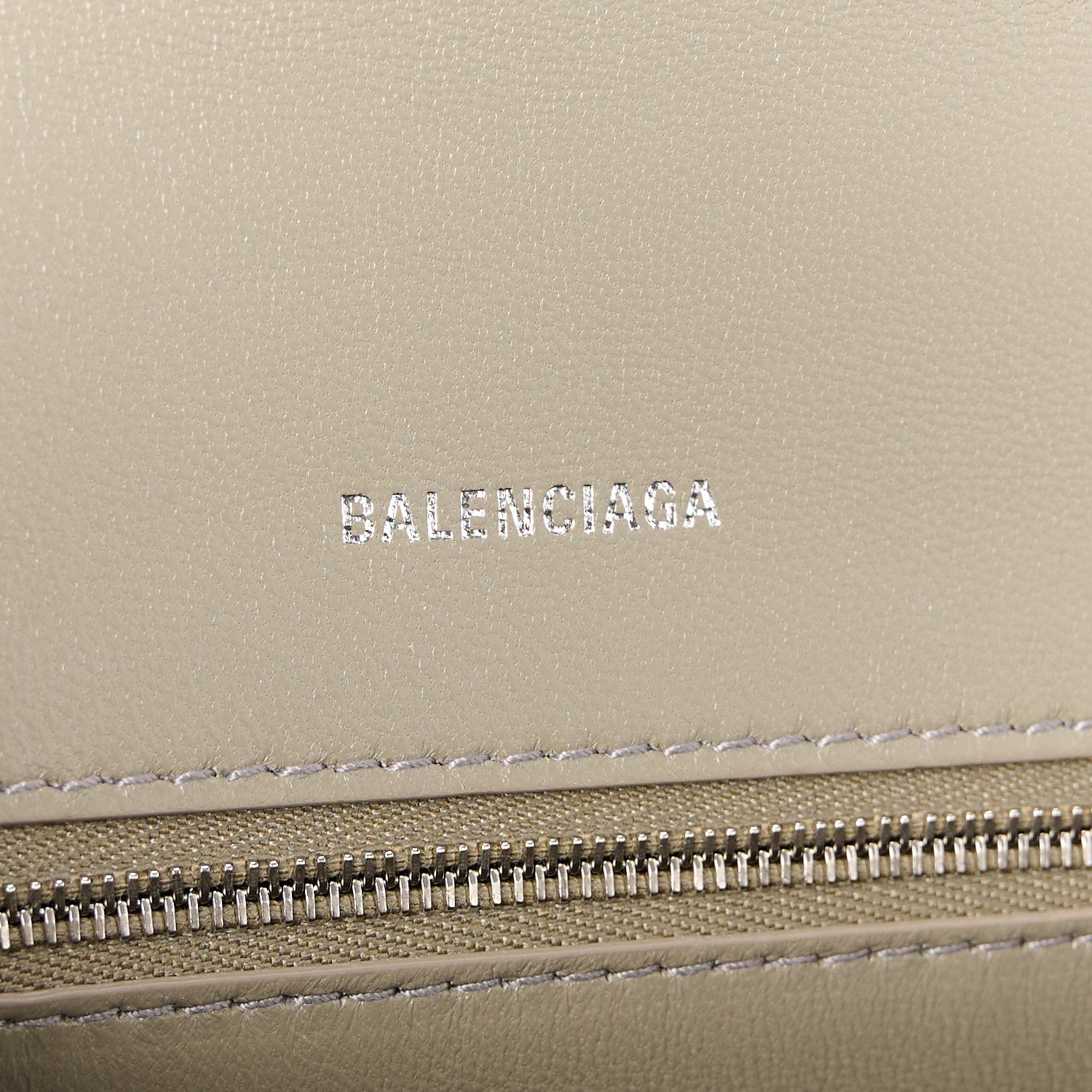 Balenciaga Calfskin Snake Effect Small Hourglass Top Handle Bag Black White 6 of 10