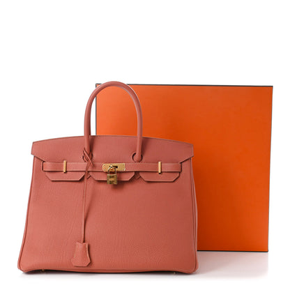 Hermes Togo Birkin 35 Rose Thé 10 of 10