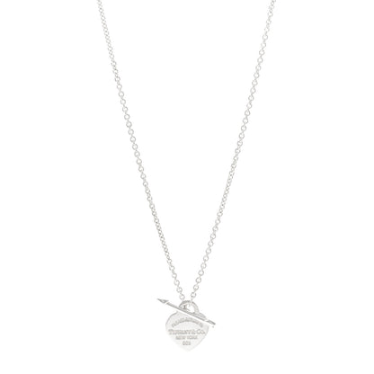 Tiffany Sterling Silver Small Return to Tiffany Lovestruck Pendant Necklace 1 of 4