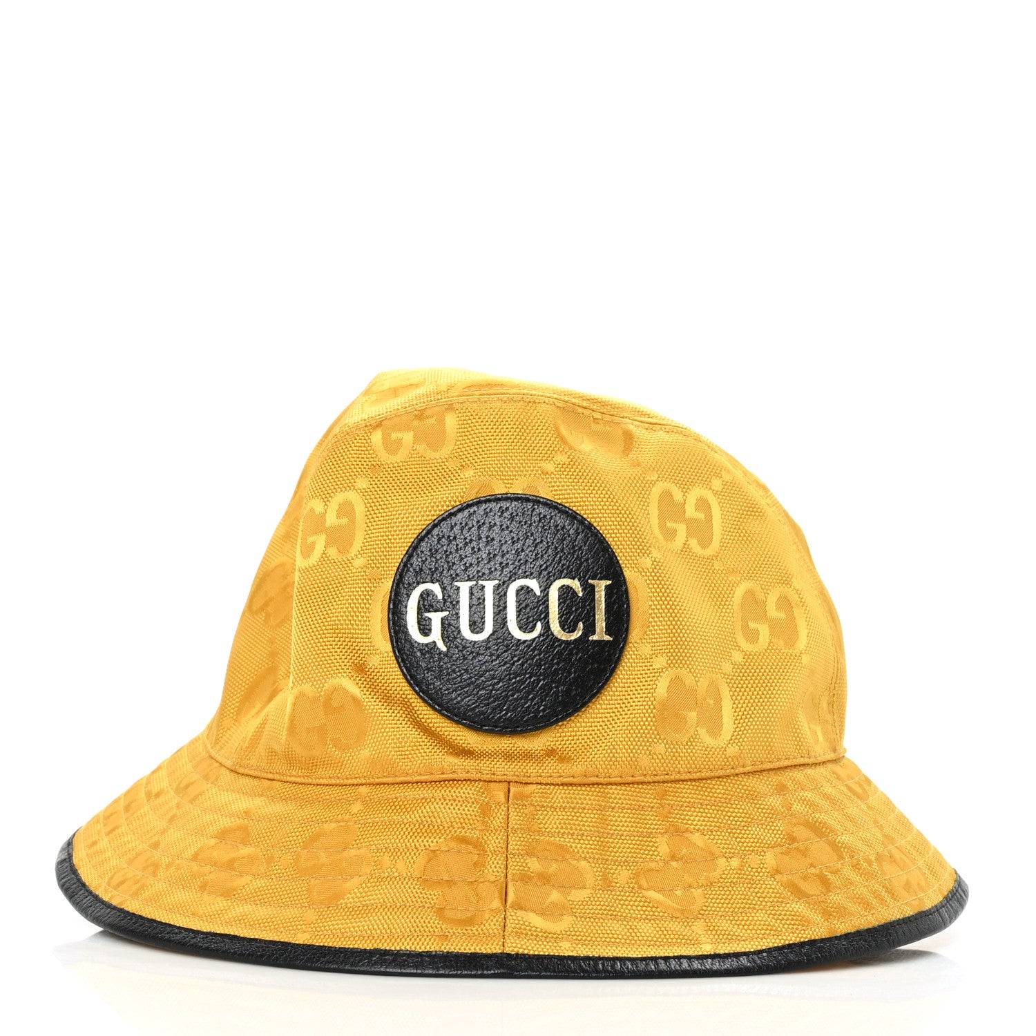 Gucci Econyl Nylon Monogram Off The Grid Bucket Hat L Crop Black 1 of 8