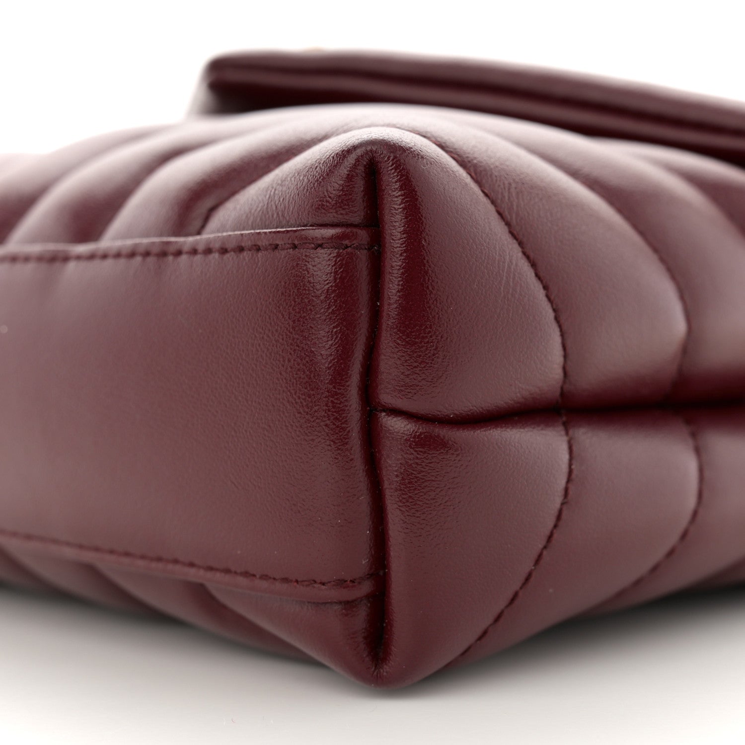 Saint Laurent Calfskin Y Quilted Monogram Toy Loulou Monogram Crossbody Bag Rouge Legion 10 of 12