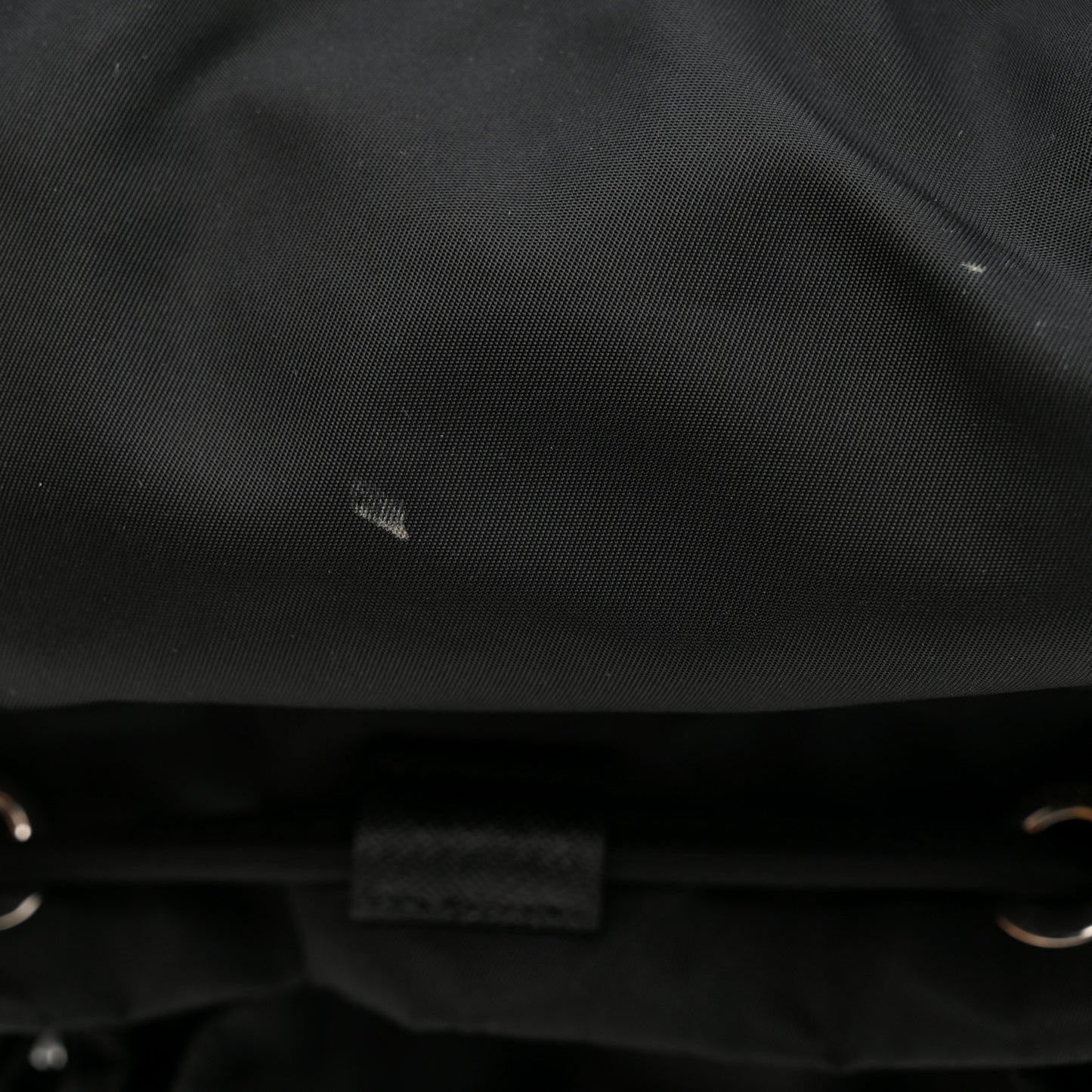 Tessuto Nylon Saffiano Small Backpack Black