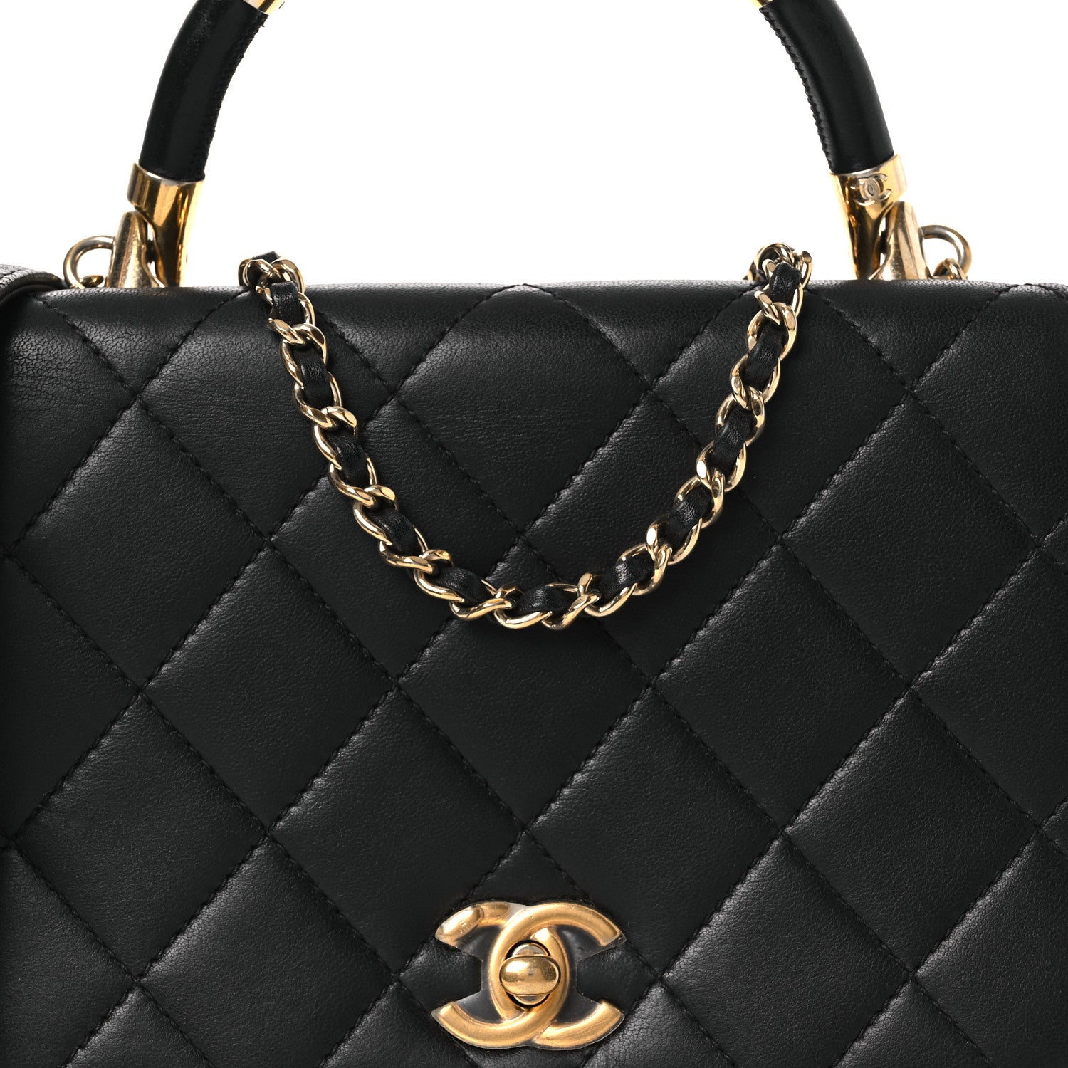 Chanel Lambskin Mini Carry Chic Flap Black 8 of 16