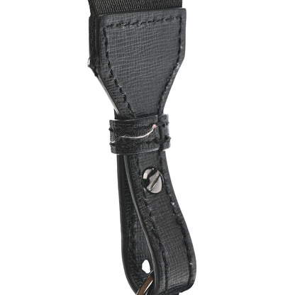 Off-White Saffiano Striped Mini Diag Binder Clip Bag Black White 11 of 11