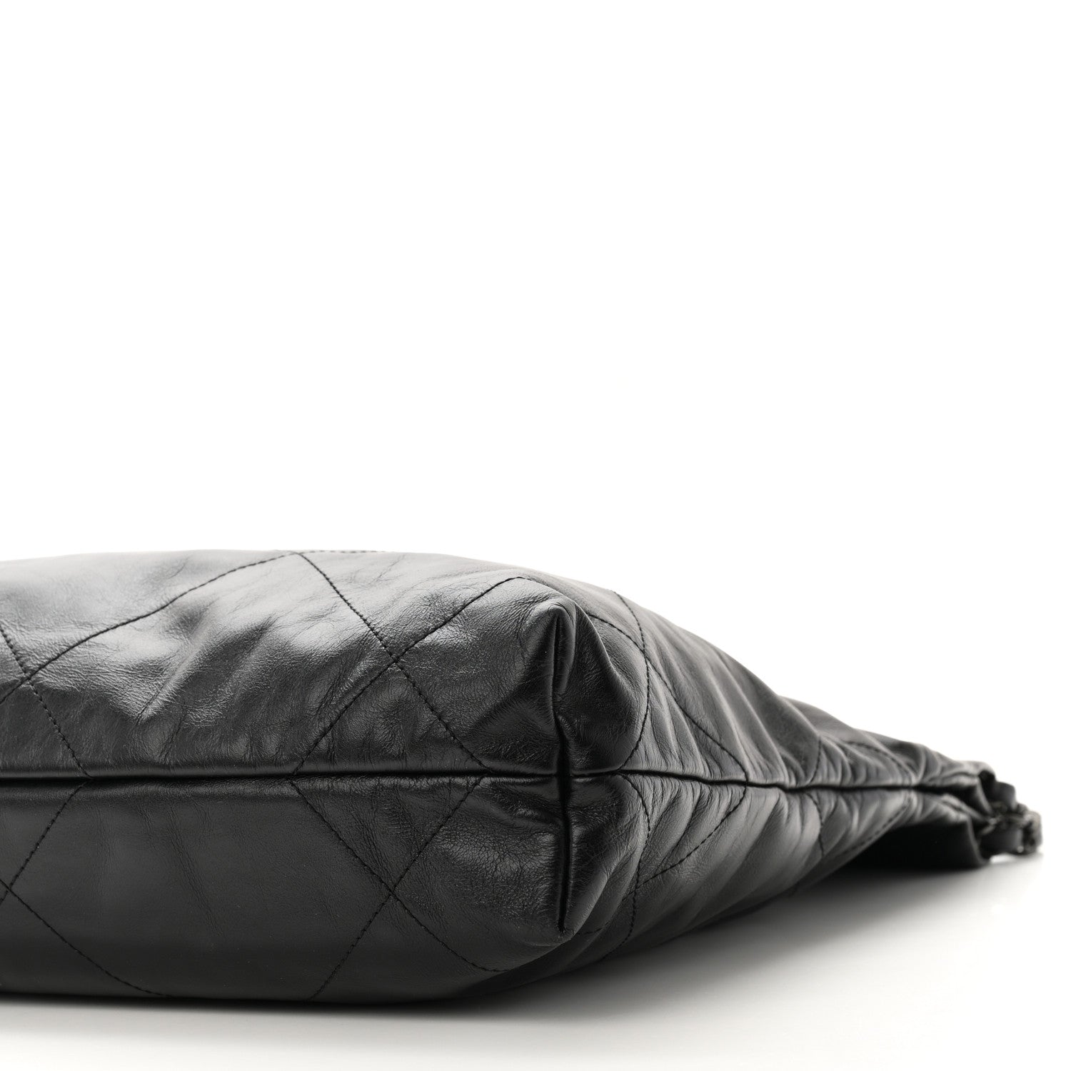 Chanel Shiny Calfskin Quilted Small Chanel 22 So Black 11 of 11