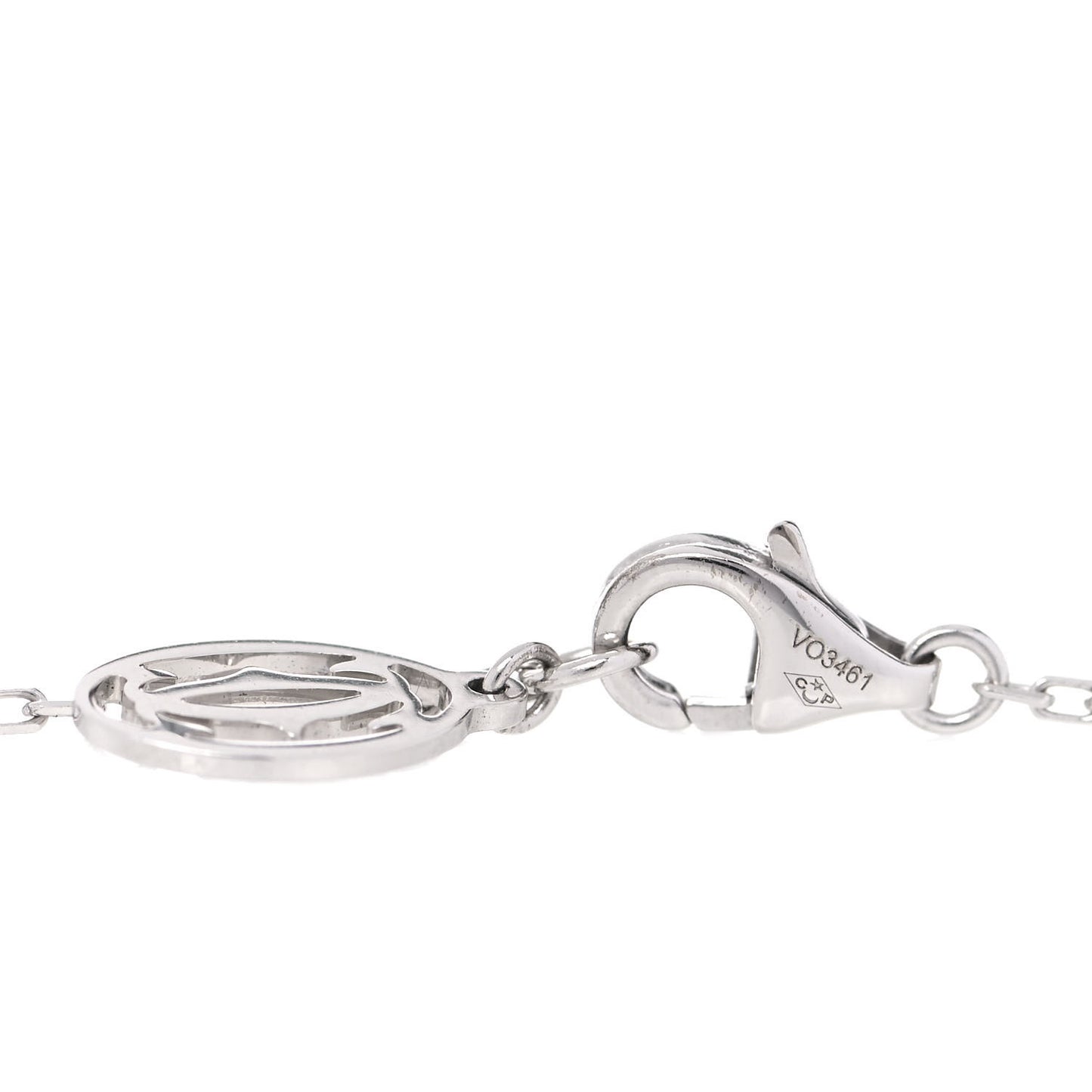 18K White Gold Diamond LM D'Amour Pendant Necklace
