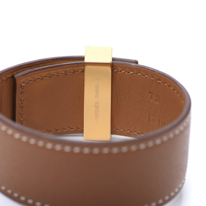 Hermes Madame Calfskin Collier de Chien 24 Bracelet T2 Gold 6 of 7