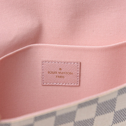 Louis Vuitton Damier Azur Pochette Felicie Chain Wallet Rose Ballerine 6 of 7