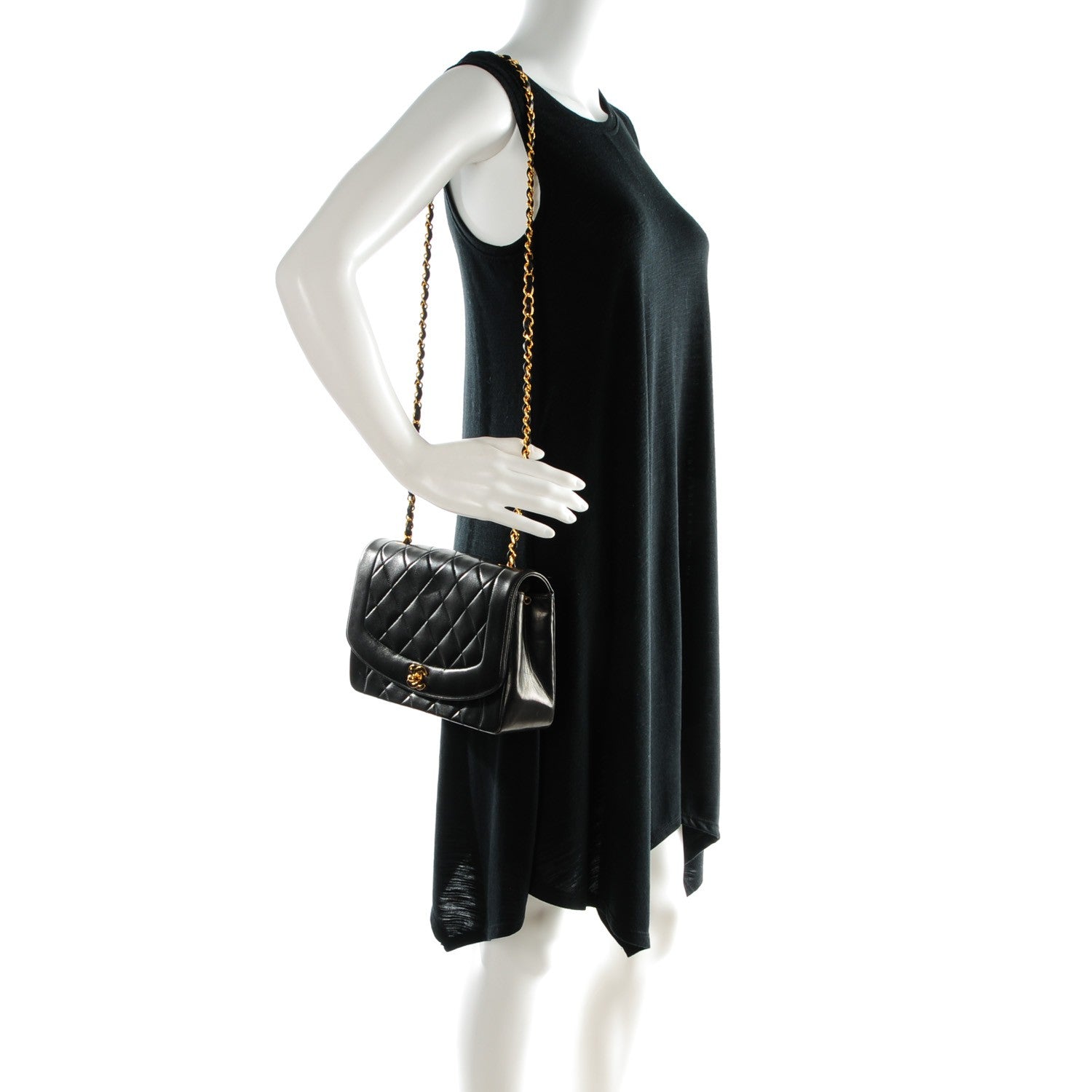 Chanel Lambskin Medium Single Flap Black 2 of 8