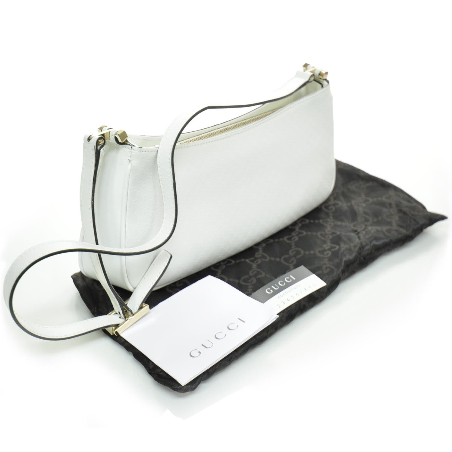 Gucci Leather Shoulder Bag White 2 of 8