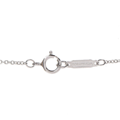 Tiffany Platinum Diamond .41ct Fleur De Lis Key Pendant Necklace 6 of 8