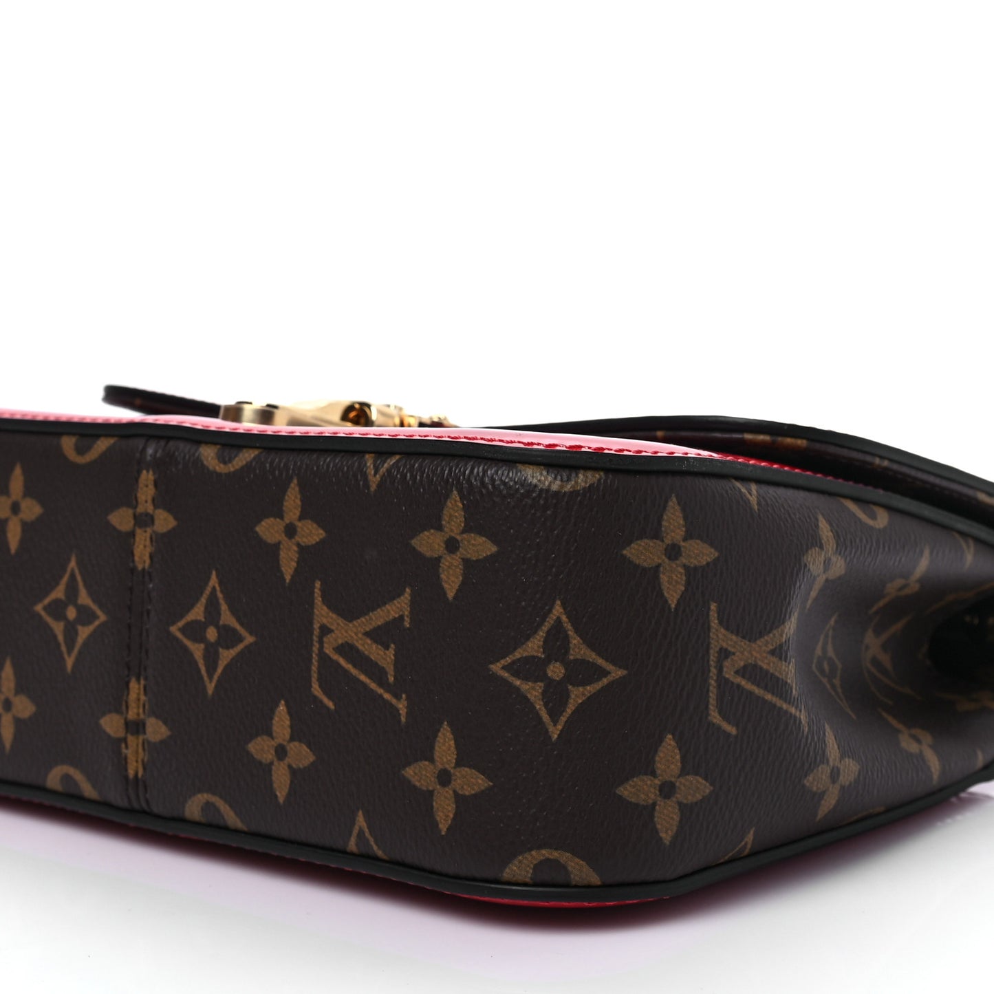 Patent Calfskin Monogram Cherrywood BB Scarlet