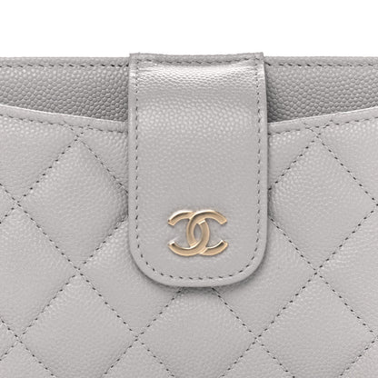 Chanel Caviar Quilted Phone Holder Wallet on Removable Chain Insert Grey 6 of 7