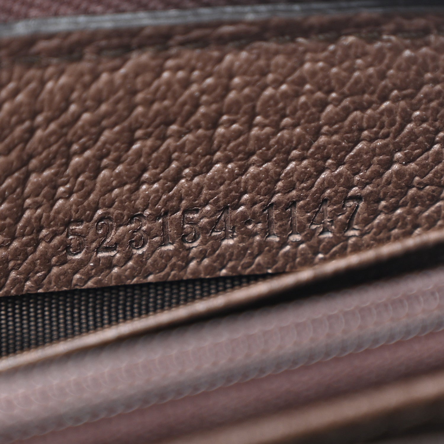 Gucci GG Supreme Monogram Web Ophidia Zip Around Wallet Brown 7 of 10