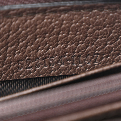 Gucci GG Supreme Monogram Web Ophidia Zip Around Wallet Brown 7 of 10