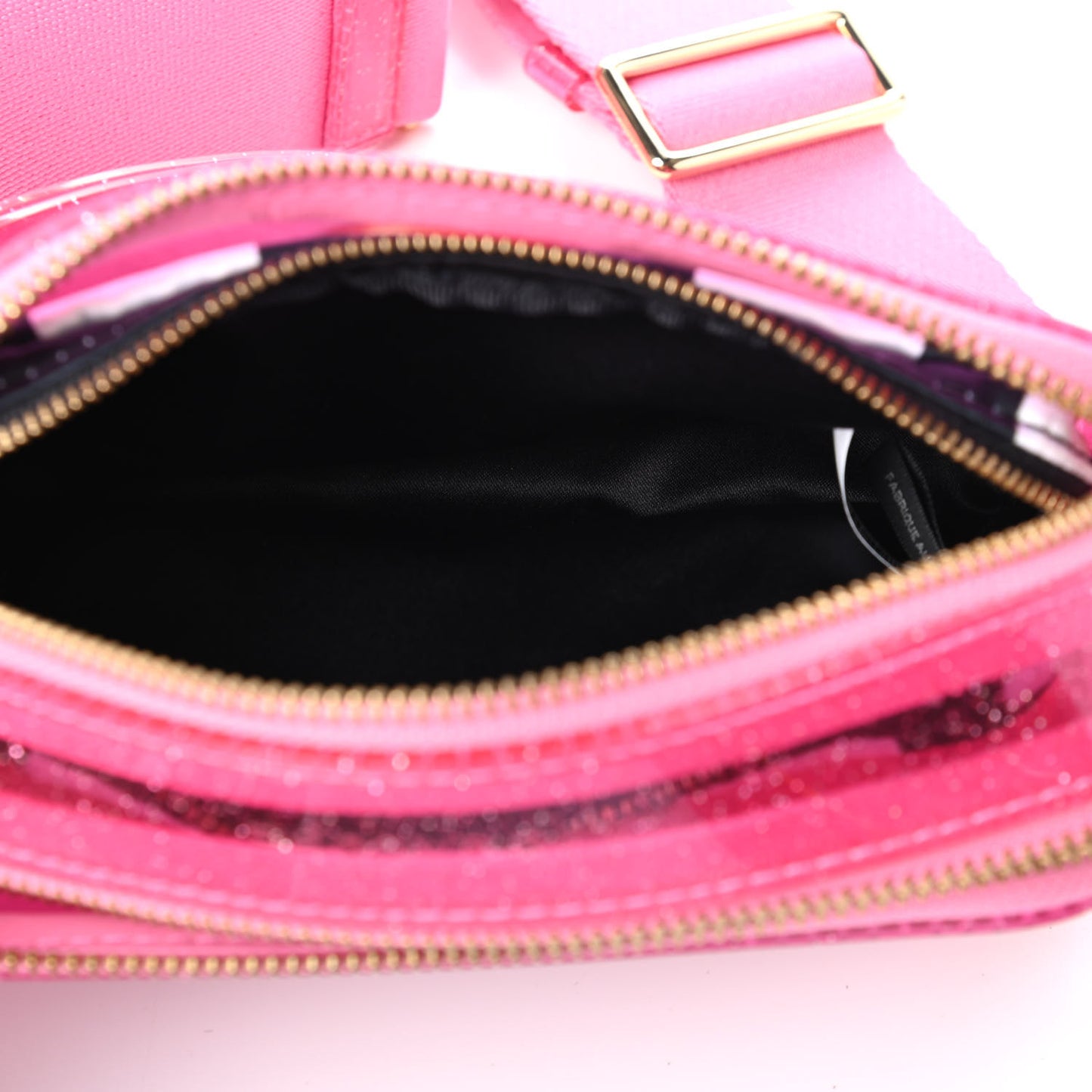 Jelly Glitter Small Snapshot Camera Bag Pink