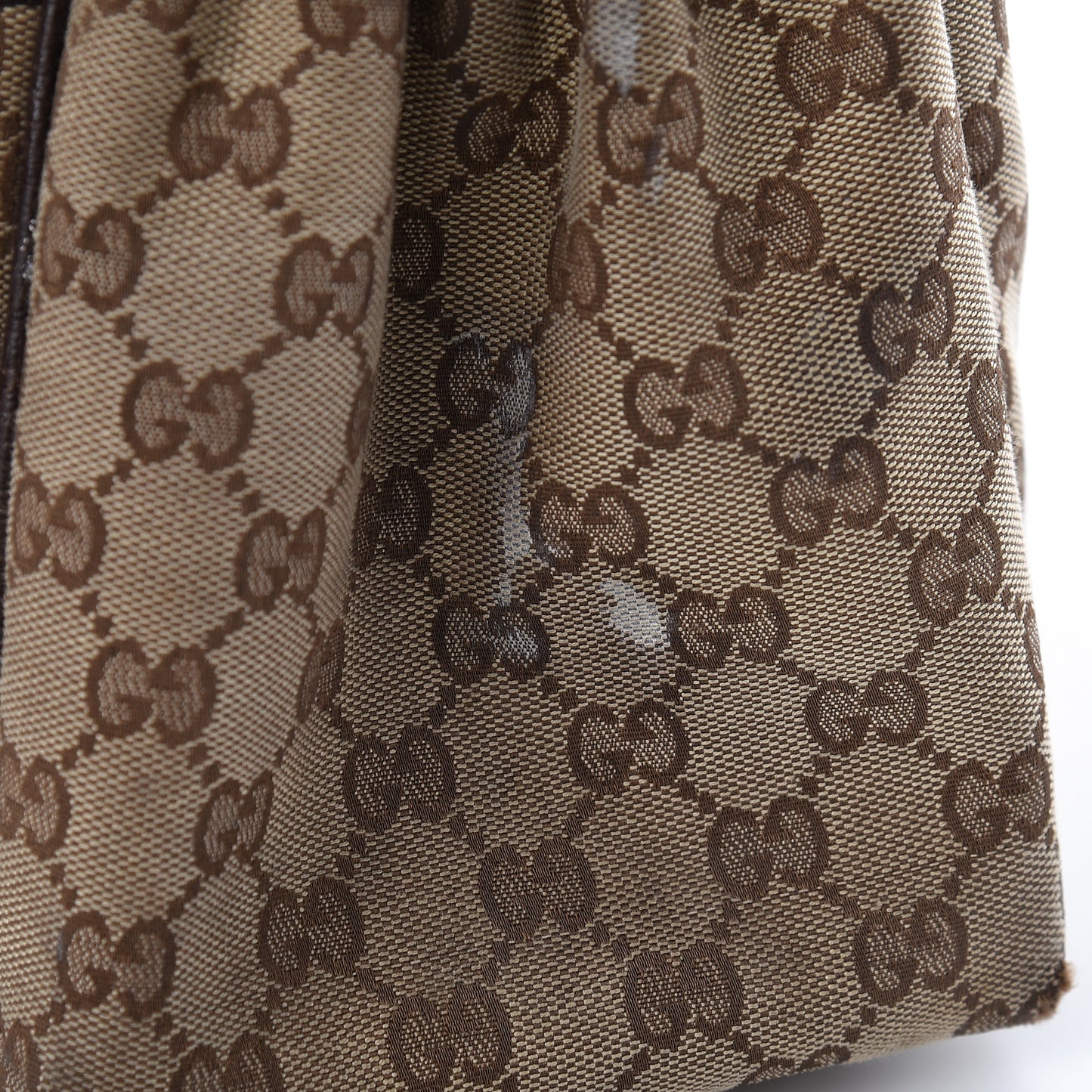 Monogram Natural Pigskin Large Diaper Bag Beige Ebony Cocoa Dark Chocolate