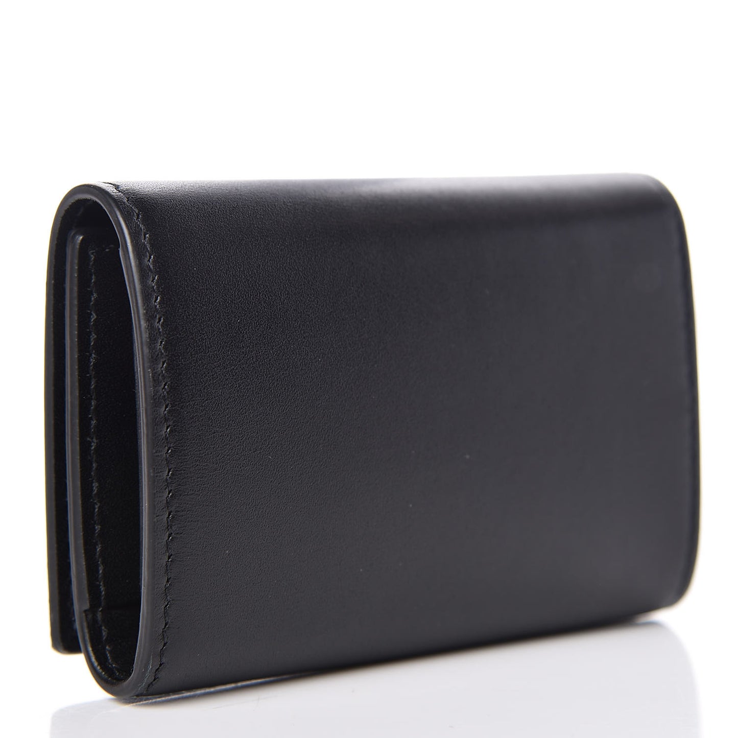 Calfskin Key Holder Pouch Black