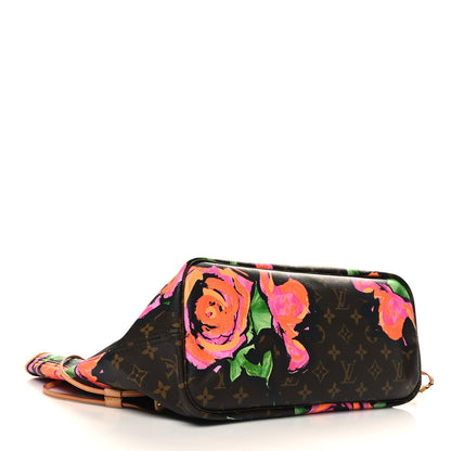 Louis Vuitton Monogram Roses Neverfull MM 4 of 9