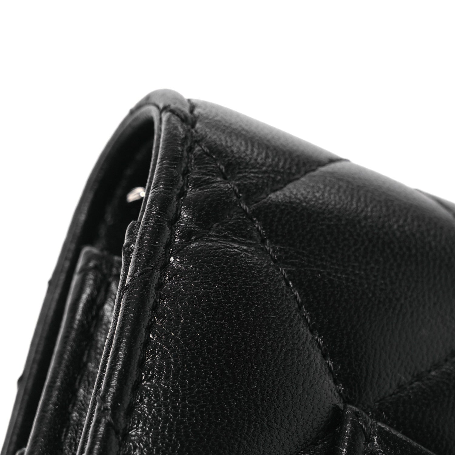Chanel Lambskin Quilted Crystal CC Wallet On Chain WOC Black 13 of 15