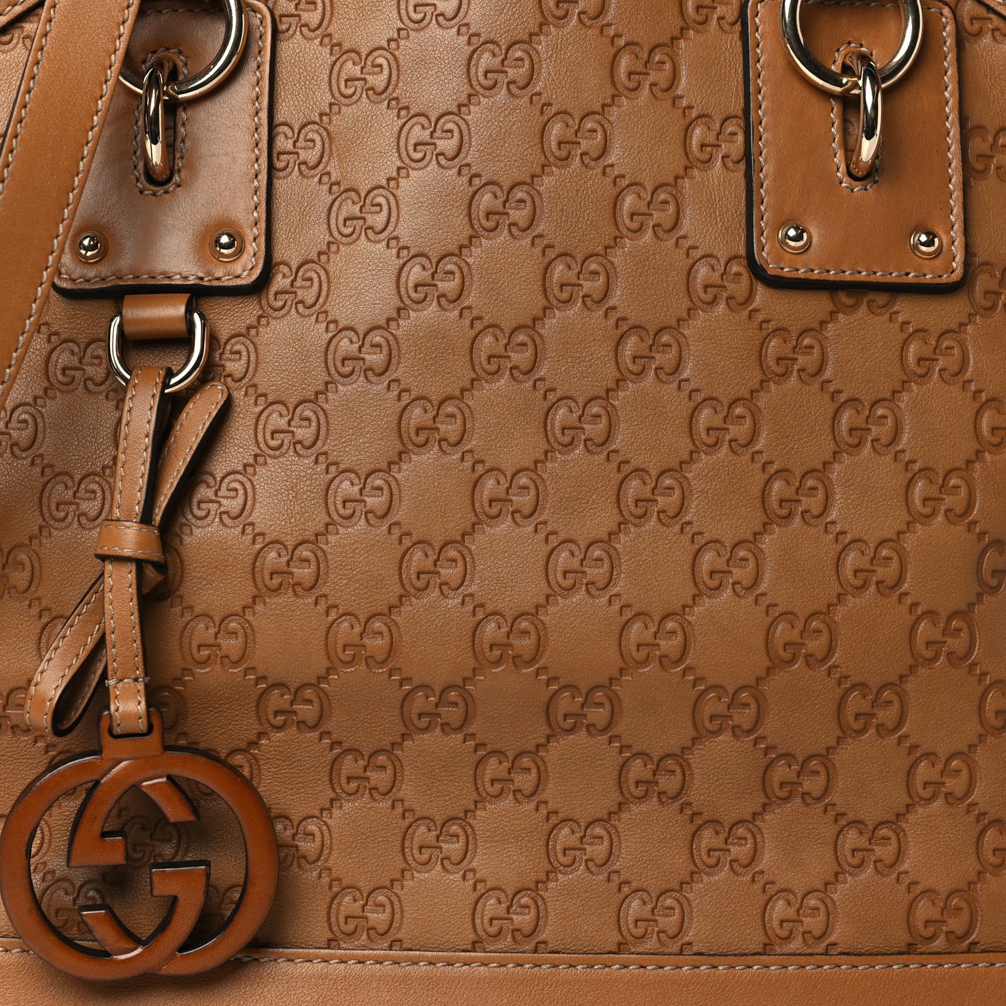 Guccissima Medium Top Handle Bag Light Brown