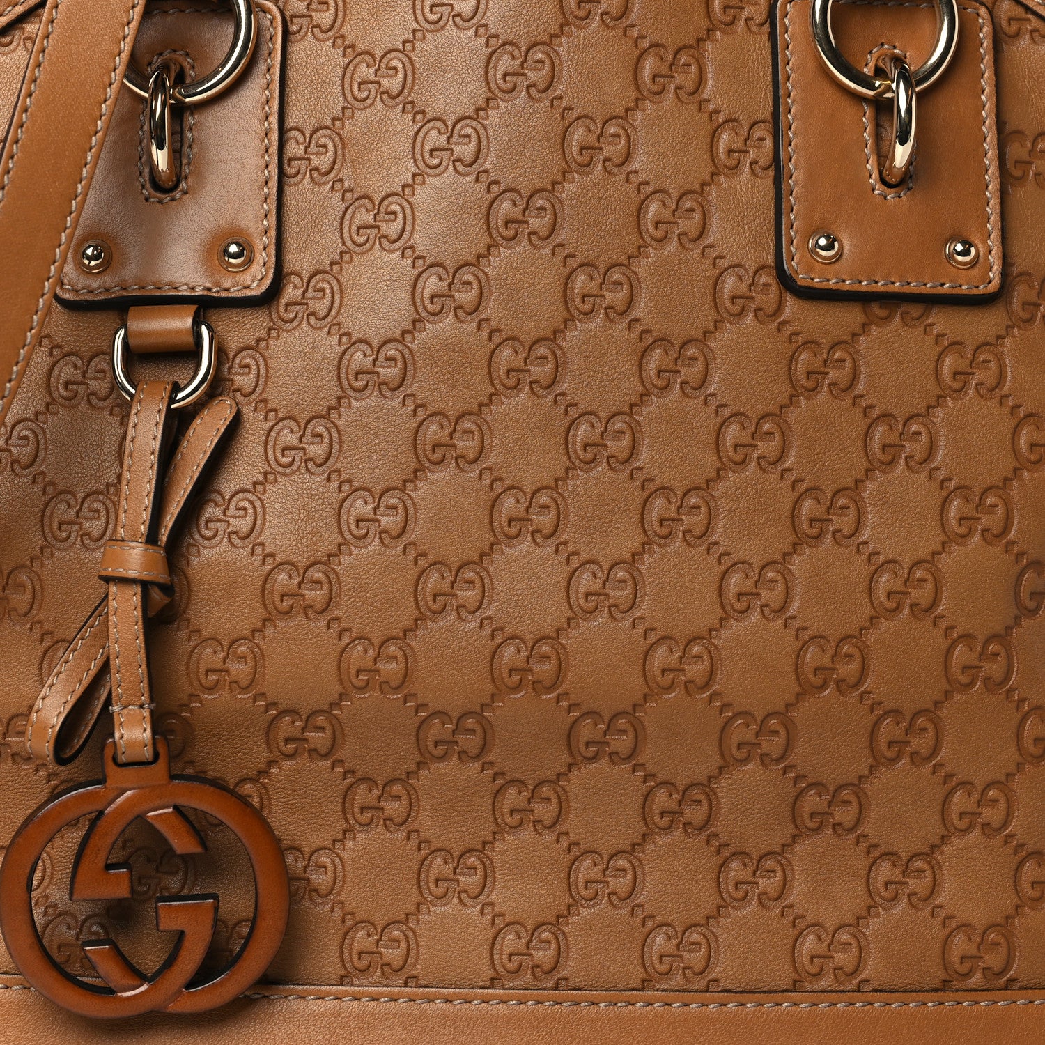 Gucci Guccissima Medium Top Handle Bag Light Brown 8 of 10