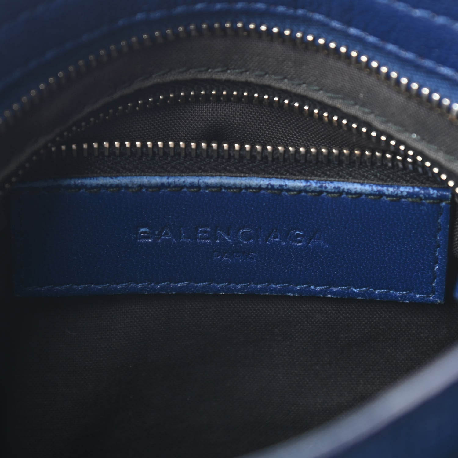 Balenciaga Chevre Gold Metallic Edge Hardware Mini City Bleu Roi 5 of 9