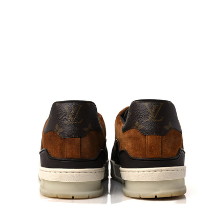 Louis Vuitton Suede Monogram Mens LV Trainer Sneakers 8 Brown 5 of 7