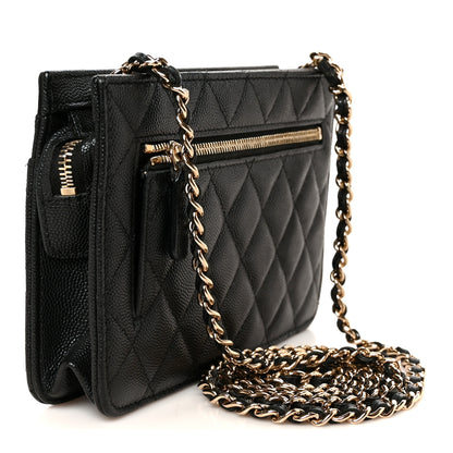 Chanel Caviar Quilted In & Out Chain Wallet Black 3 of 10