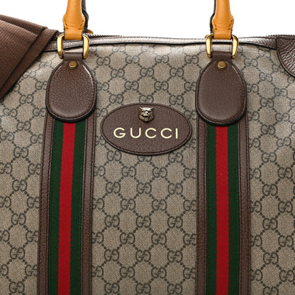 Gucci Soft GG Supreme Monogram Web Neo Vintage Duffle Bag Beige New Acero Crop 8 of 17
