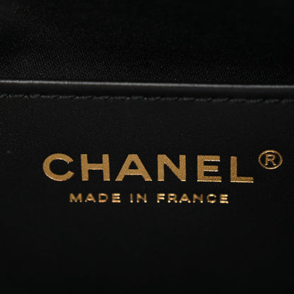 Chanel Tweed Quilted Mini Chanel 25 Handbag Black Ivory 6 of 11